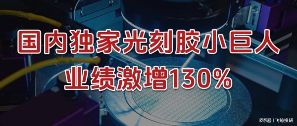 瑞银网配资 国内独家，光刻胶小巨人，业绩激增130%！