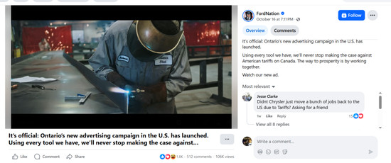 众诚速配 一则广告惹出祸？特朗普：美国终止与加拿大的所有贸易谈判